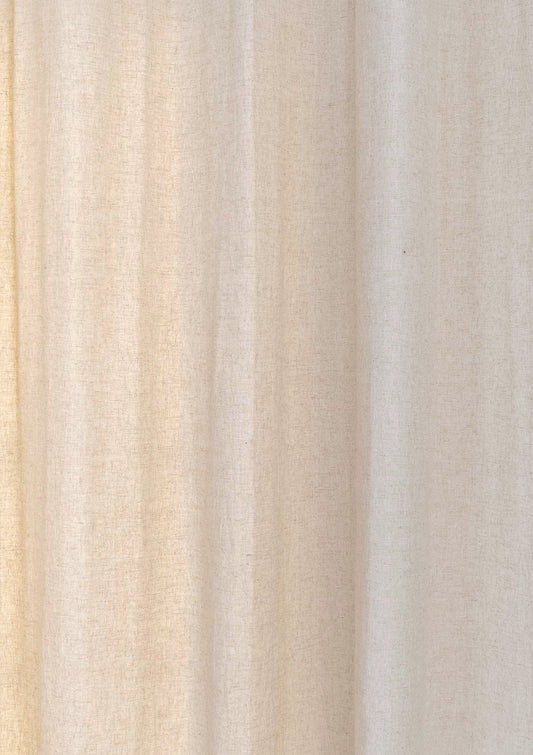 Solid linen Fabric - Beige