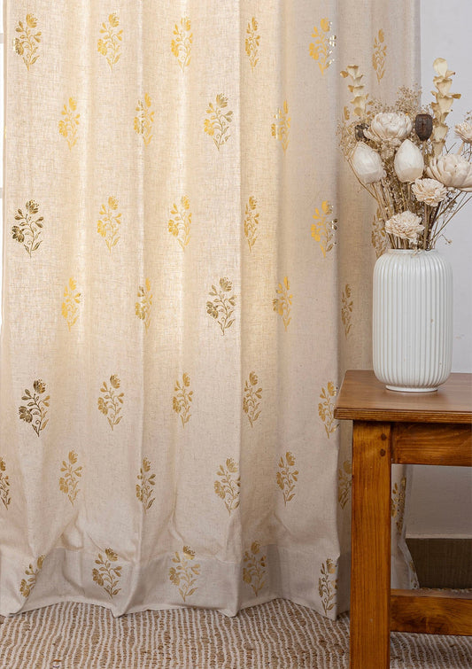 Roha Printed Linen  Fabric