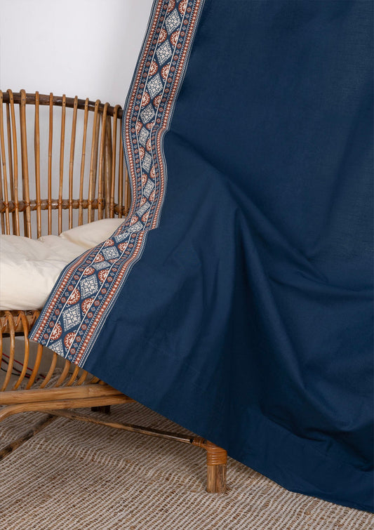 Tara Indigo Printed Cotton Fabric