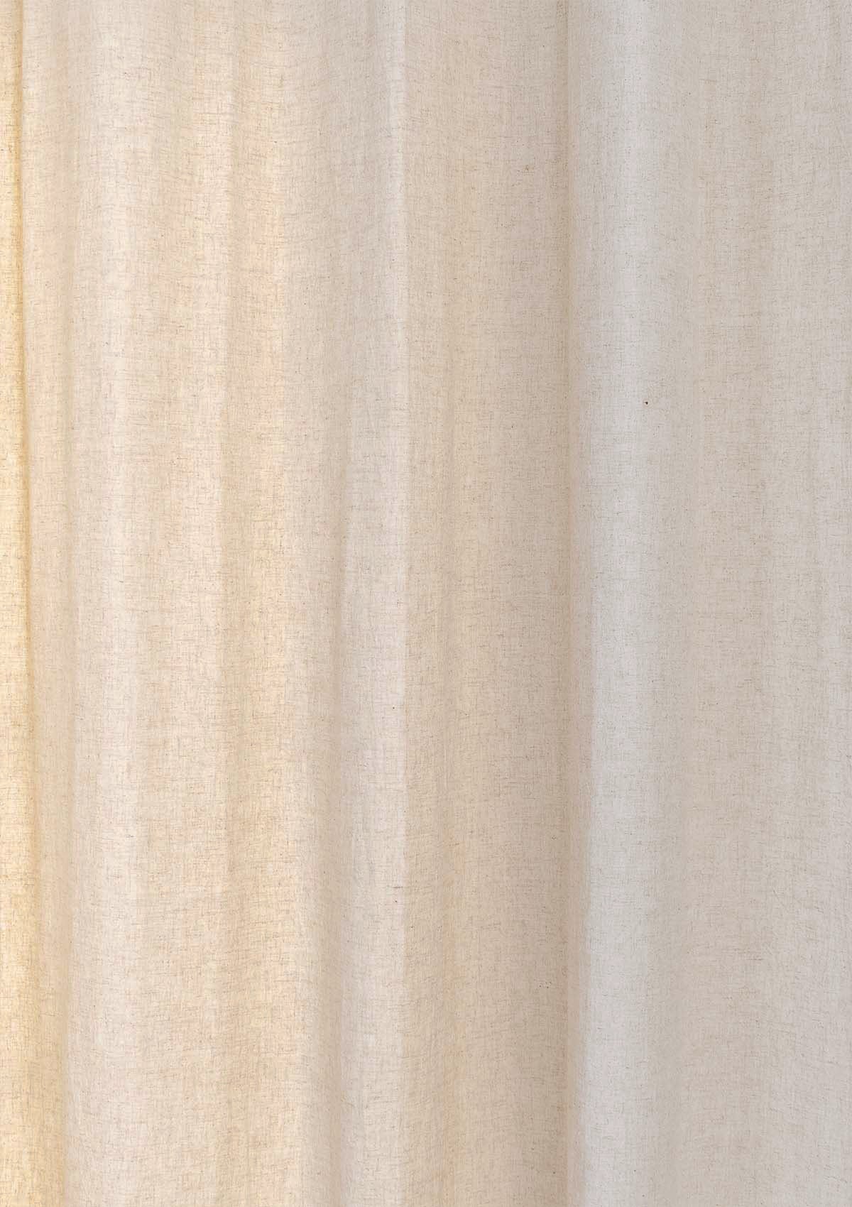 Solid linen Fabric - Beige
