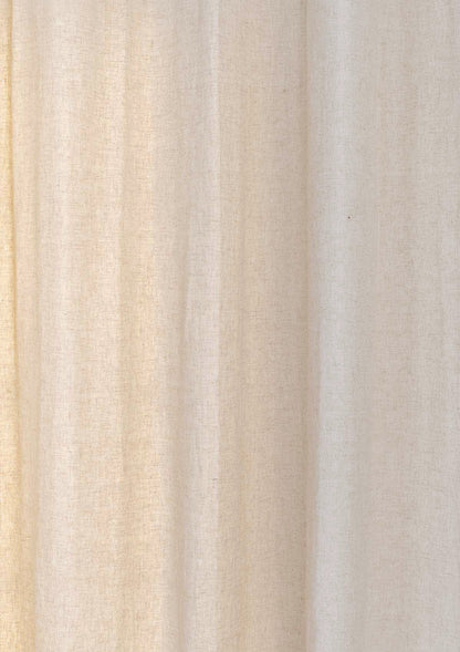 Solid linen Fabric - Beige