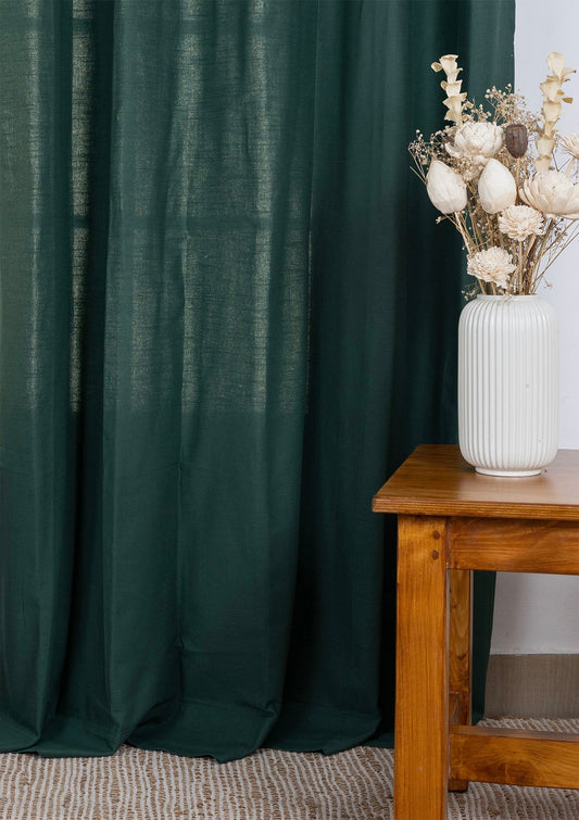 Jade Green Solid Cotton Fabric