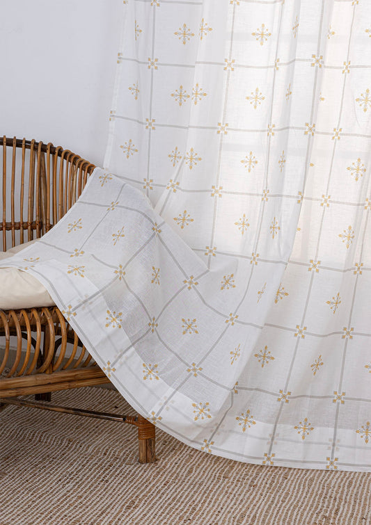 Kaanta Printed Sheer Fabric