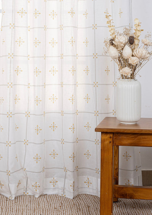 Kaanta Printed Sheer Fabric