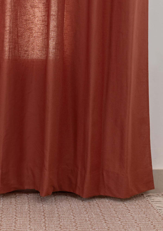 Solid Cotton Fabric - Brick Red