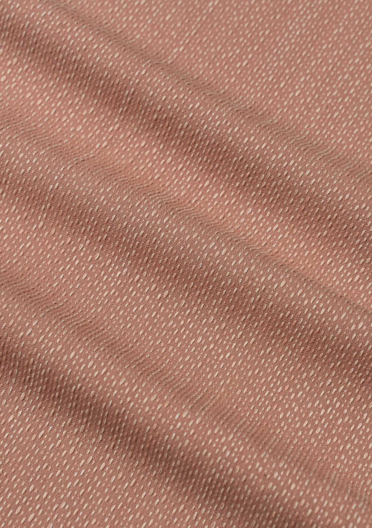 Ash Pink Textured Cotton Fabric
