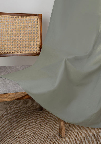 Basil Green Solid Cotton Fabric