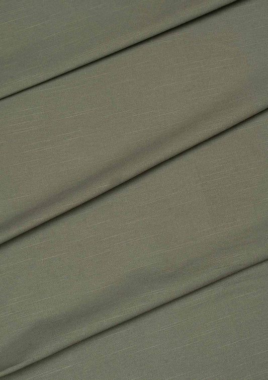 Basil Green Solid Cotton Fabric