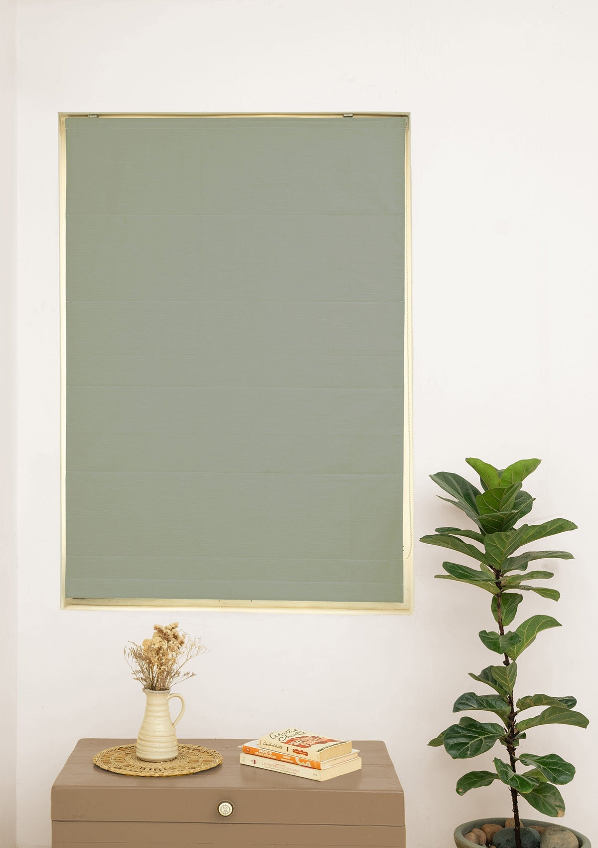 Basil Green Solid Cotton Fabric