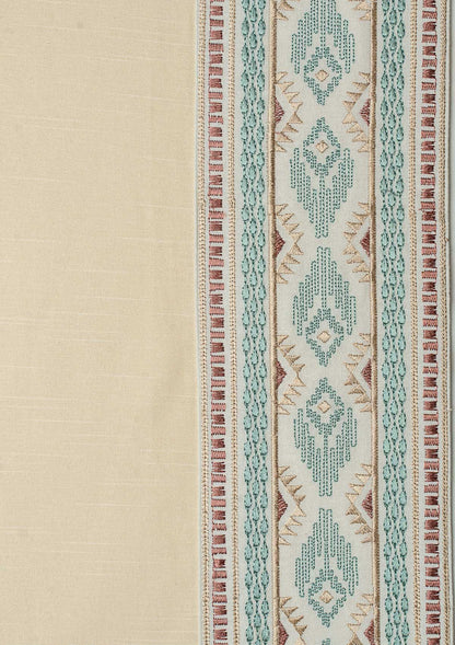 Elba Cream Embroidery Trim Fabric