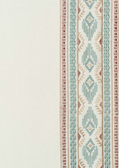 Elba White Embroidery Trim Fabric