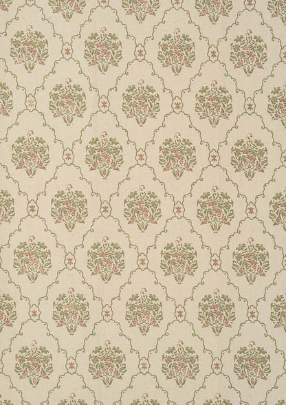Fable modern floral-geometric 100% cotton Fabric - Room darkening - Multicolor