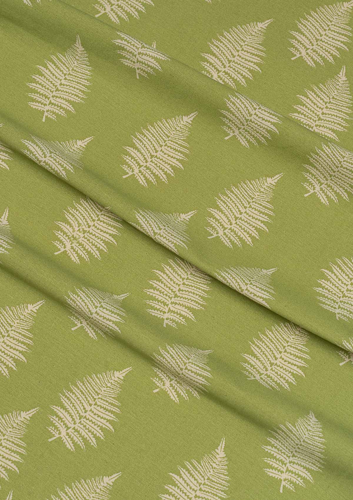 Ferns printed cotton Fabric - Green