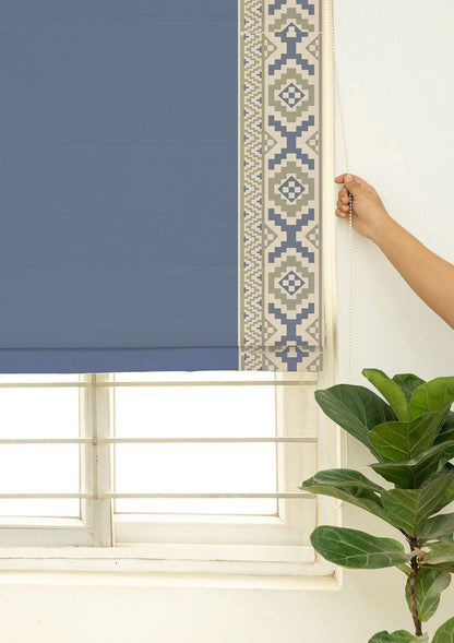 Glen Mist Blue Embroidery Trim Fabric
