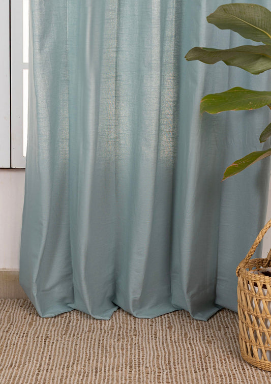 Marine Teal Solid Cotton Fabric