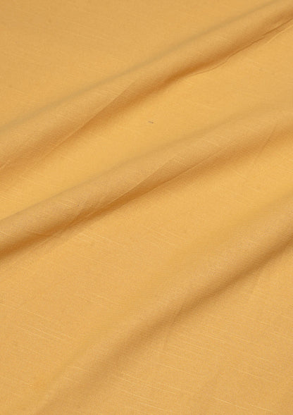 Amber Solid Slub Cotton Fabric