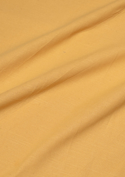 Amber Solid Slub Cotton Fabric