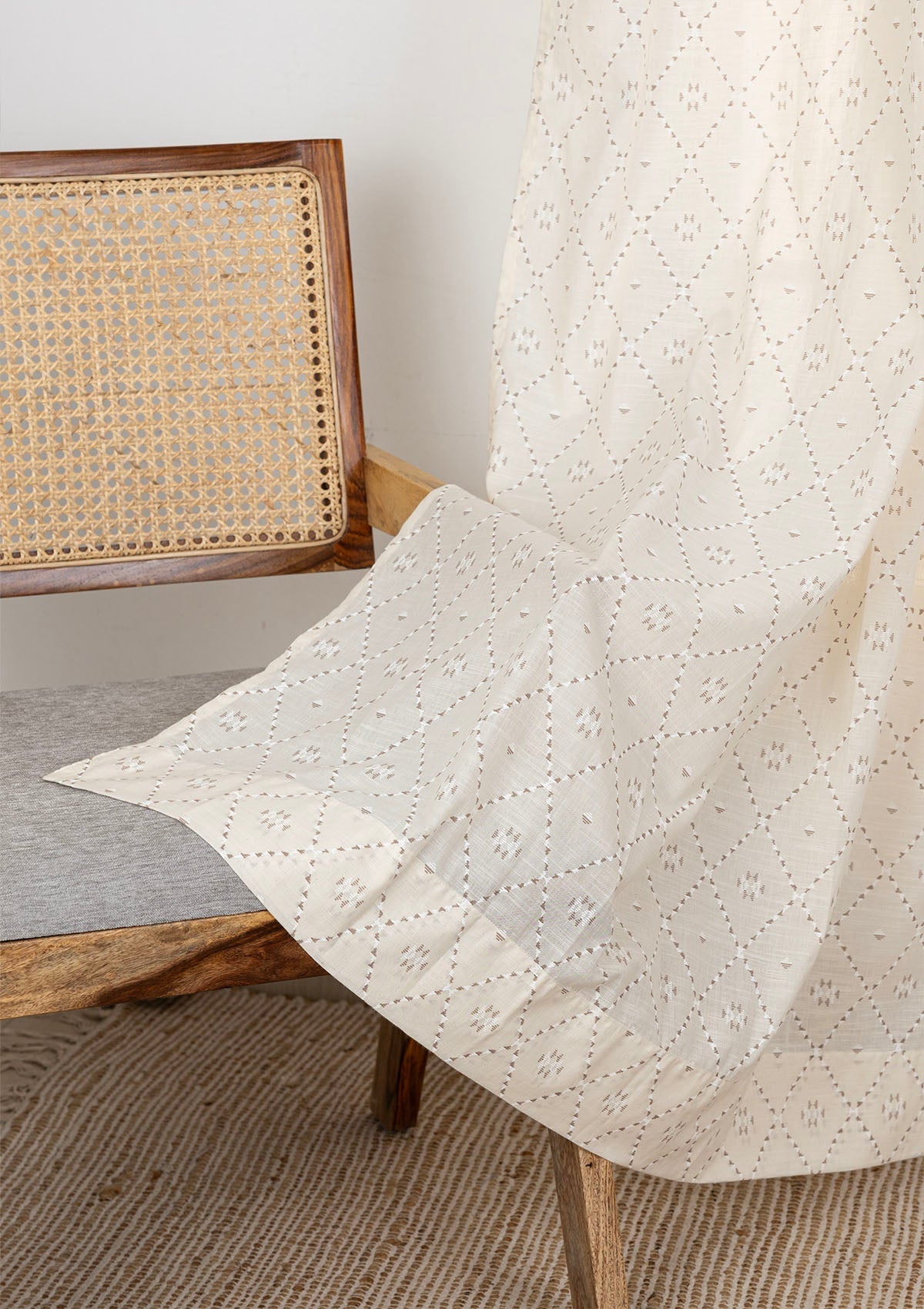 Truffle Printed Sheer Fabric