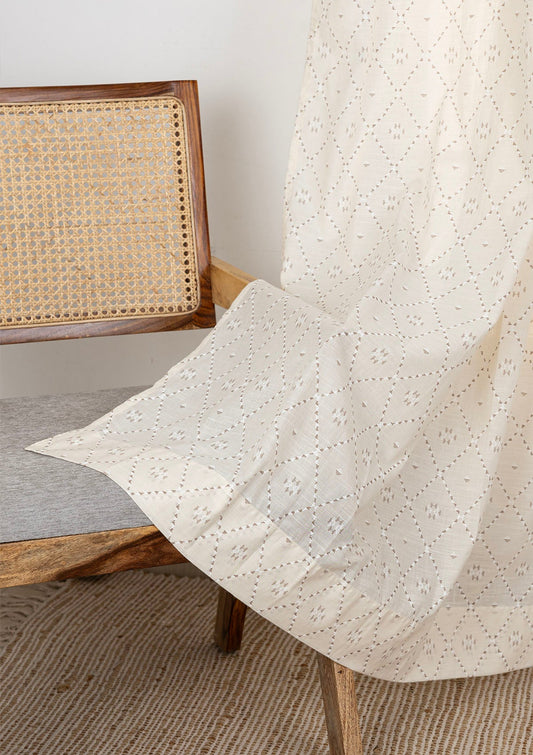 Truffle Printed Sheer Fabric