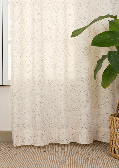 Truffle Printed Sheer Fabric