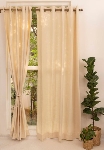 Solid cotton Fabric - Cream